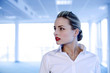 Businesswoman posing for the camera