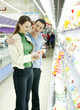 Couple shopping in the supermarket