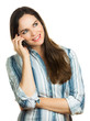 Business woman talking on the phone