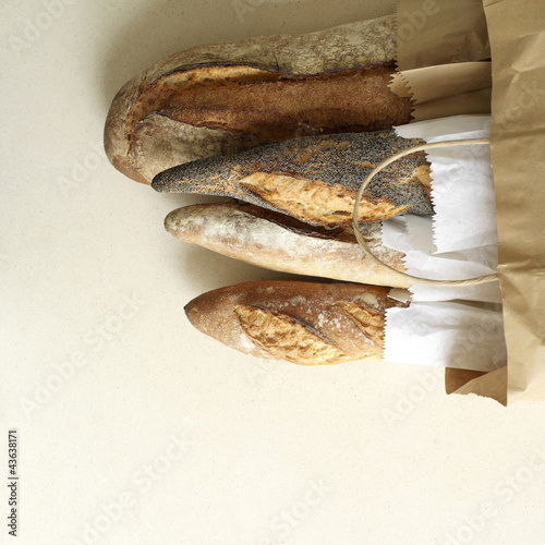 Photo: A full bag of bread A full bag of bread