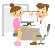 診察　女性　笑顔
