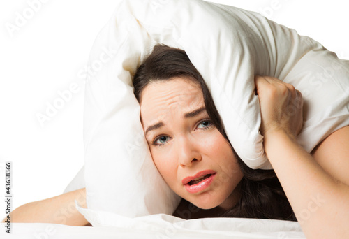 Photo: Tired sleepless woman Tired sleepless woman
