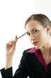 Businesswoman thinking