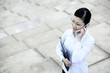 Businesswoman talking on the phone