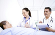 Doctor taking care of patient
