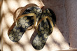 A pair of beach sandal