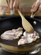 Frying bacon