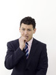 Nervous businessman