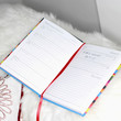 Close up of a planner