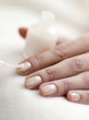 Applying nail polish