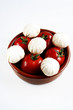 Photo: Tomatoes and mushrooms in a bowl Tomatoes and mushrooms in a bowl