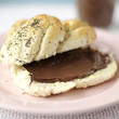 Bread with chocolate spread