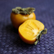 High angle close-up of persimmon