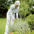 Senior woman gardening