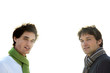 Two men looking at the camera
