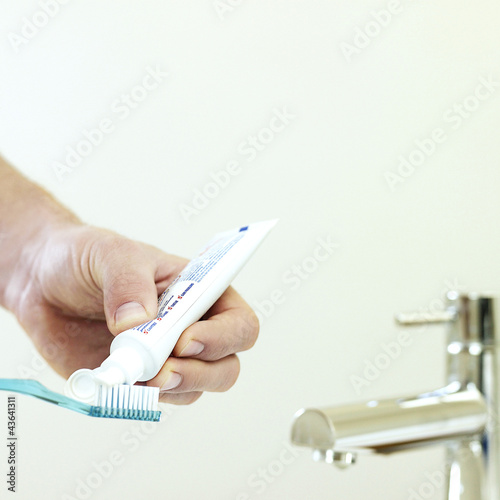 Photo: Toothbrush and toothpaste Toothbrush and toothpaste