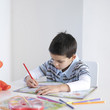 Boy doing homework