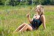 Girl in grass