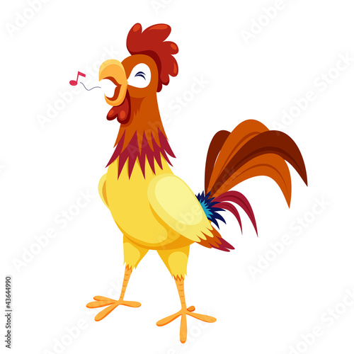 Vektor: Cock vector on white background Cock vector on white background