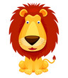 Lion vector isolated on white