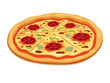 Vector Pizza isolated on white