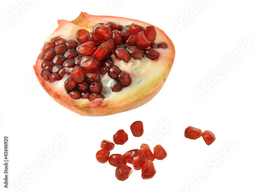 Photo: Isolated pomegranate Isolated pomegranate