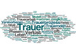 Trauer (tag cloud türkis)