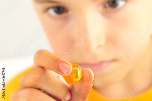 Photo: Hand with pills to use medicine Hand with pills to use medicine