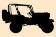 Vector: Jeep silhouette. Jeep silhouette.