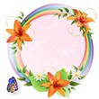 Summer background with beautiful flowers