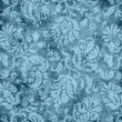Photo: Vintage Blue Floral Tapestry Pattern Vintage Blue Floral Tapestry Pattern