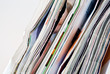 crumpled magazines