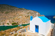 Kleine Kapelle in der Bucht Insel Kalymnos Griechenland