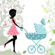 woman with a stroller