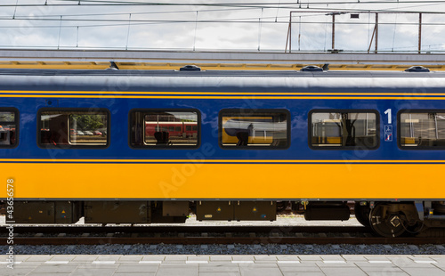 Photo: Dutch first class train car Dutch first class train car