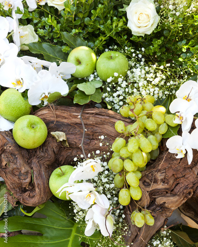 Foto: decorazione frutta e fiori decorazione frutta e fiori