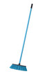 Blue plastic broom