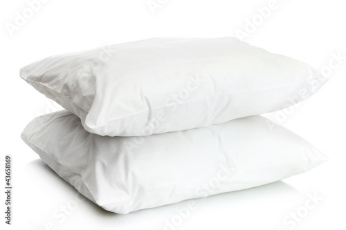 Photo: pillows isolated on white pillows isolated on white