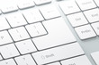 Keyboard with white blank Enter button, with copyspace