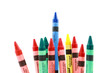 Assorted Crayons With One Standing Above The Others