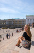 Girl and square