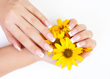 Fingernails and flowers
