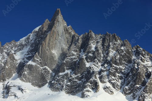 Photo: Westface of the Petit Dru Westface of the Petit Dru