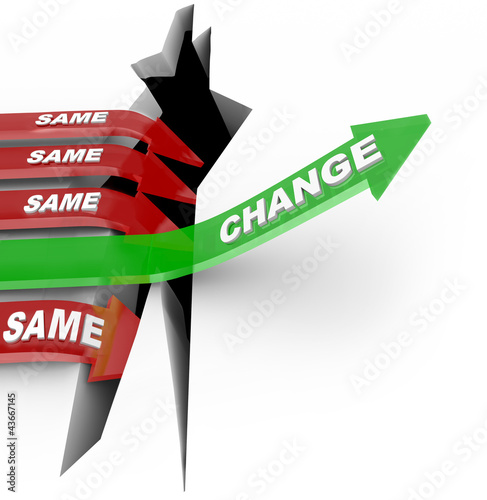 Illustration: Change Arrow Rises Adapts Vs Same Arrows Failure Change Arrow Rises Adapts Vs Same Arrows Failure