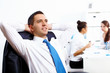 Photo: Young businesswoman in the office Young businesswoman in the office