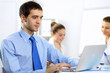 Young businessman in the office