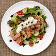 Smoked Salmon Salad with Potato Rosti