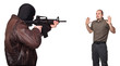 terrorist portrait and hostage