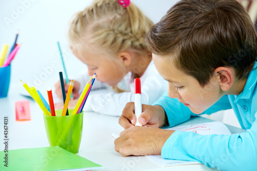 Photo: Kids drawing Kids drawing