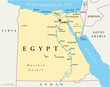 Vector: Egypt Map (Ägypten Landkarte) Egypt Map (Ägypten Landkarte)
